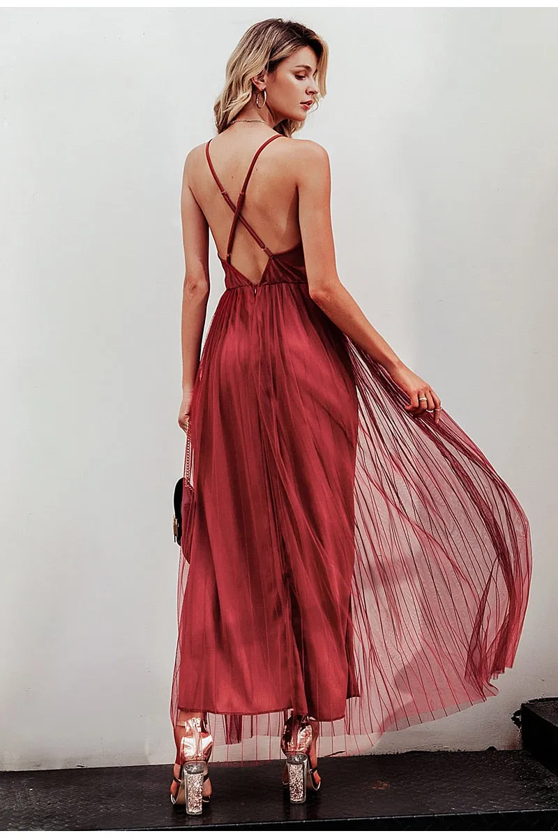 Women Dress Elegant V Neck