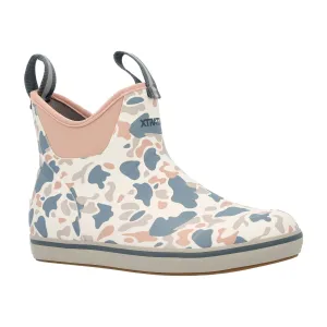 Women's 6 Inch Ankle Deck Boot in Ivory Duck Camo