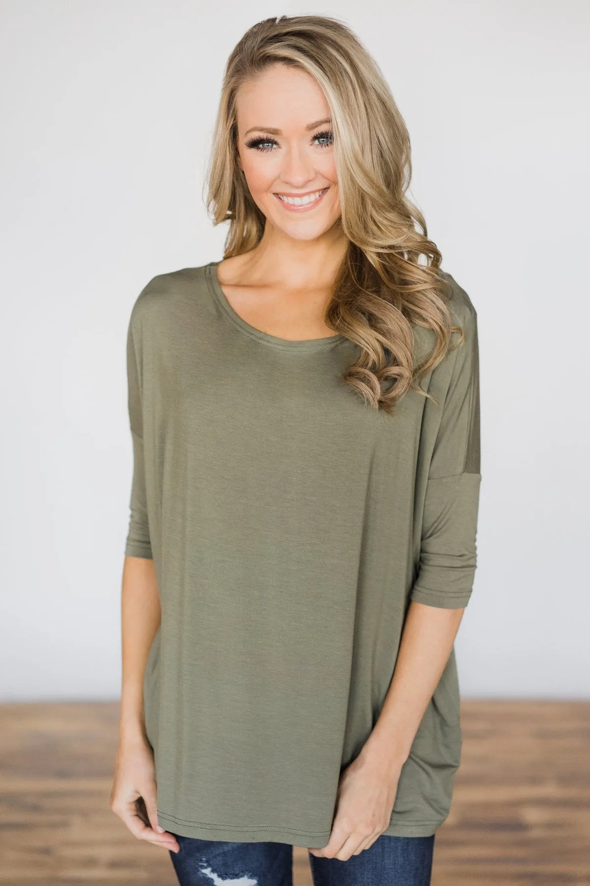 Your Everyday Casual Piko Top - Olive