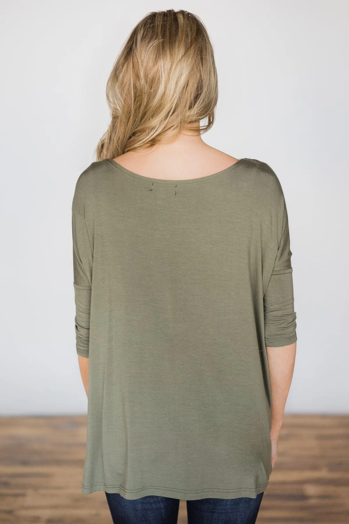 Your Everyday Casual Piko Top - Olive